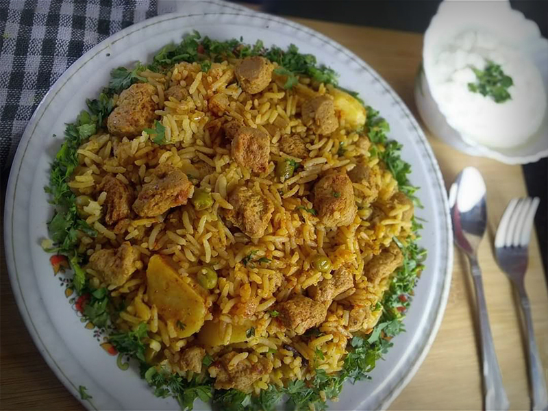 Soya Chunks Pulao Recipe